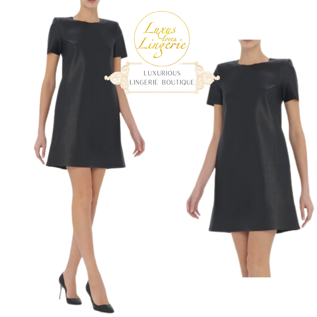Vegan Dress By Wolford 36 S Black Elegant Dress Made Of Vegan Faux Leather