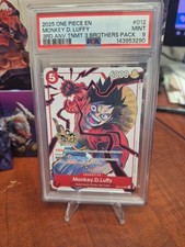 2025 ONE PIECE 3RD ANNIV TOURNAMENT 3 BROTHERS PACK #012 MONKEY D. LUFFY PSA 9