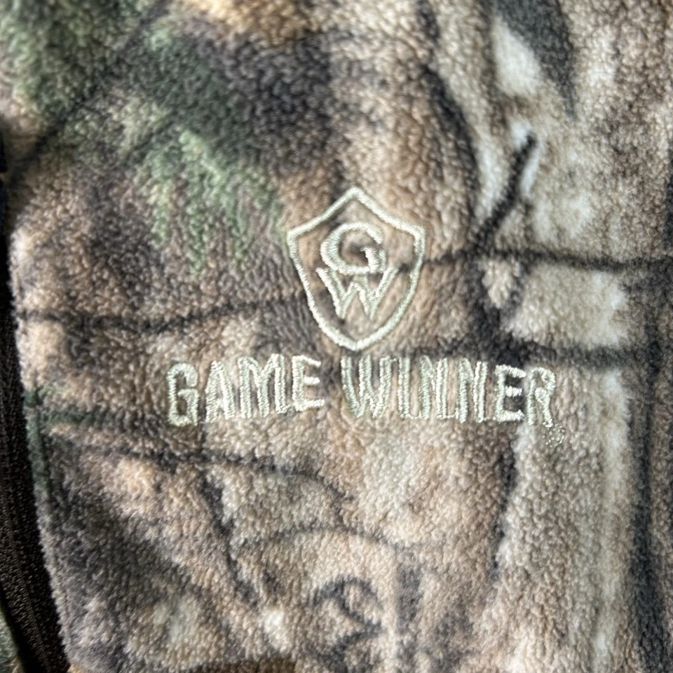 Hunting Jacket Mens XL Fleece Camo Game Winner Zip Up NWOT - Image 4 of 4