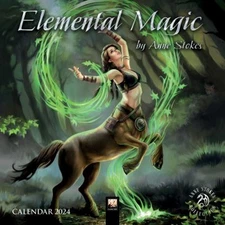 Anne Stokes: Elemental Magic Mini Wall calendar 2024 Art Calendar