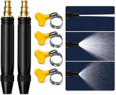 #ad 2026 New Pressure Garden Hose Nozzle 2 Pcs Adjustable Jet Power Washer Spray $13.93