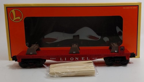 Coche plano Lionel calibre O 6-19484 con carga de madera #6424 EX/caja | Zustand: Used