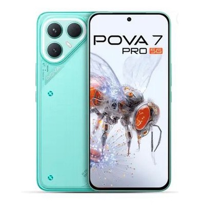 Tecno Pova 7 Pro 5G (Neon Cyan, 256GB 8GB RAM) Dimensity 7300 NFC Global
