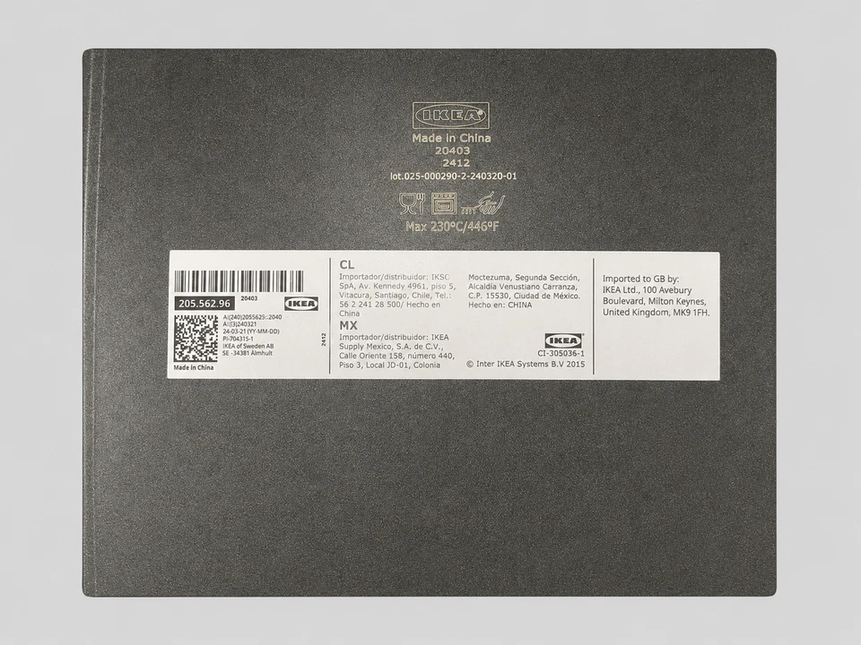 IKEA MÅNTAGG Revêtement antiadhésif en étain gris foncé, 40x29 cm 15 3/4"x11 ... - Photo 4/4