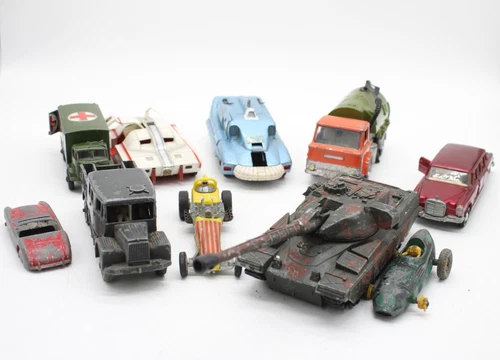 F x10 Vintage Collection Boxed Die Cast Vehicles Inc Tank, Fireball Dragster Etc