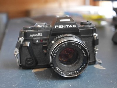 Pentax Super-A Filmkamera mit 55mm f1.8 Objektiv Objektiv Objektiv