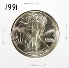 1991 American Silver Eagle BU 1 oz #JC