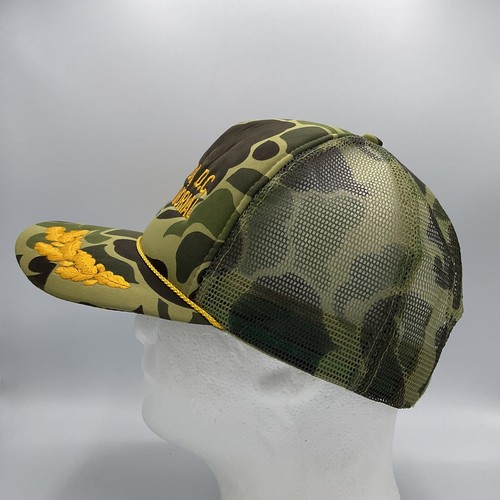 Vtg Washington D.C. Vietnam Memorial Camo Snapback Hat Trucker Cap Foam Mesh - Picture 4 of 9
