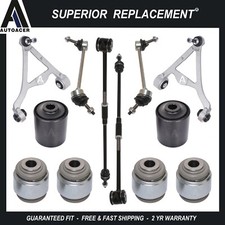 Rear Upper Control Arms, Lower Bushings, Links & Tie Rods 12 pc For JAGUAR XF XJ