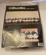 Bucilla Plastic Canvas Kit "Gaggle of Geese" Draftstop Wall Hanging 5" x 34"