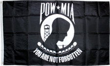 POW MIA 2'x3' Rough Tex 150D Nylon ® Flag 4 Rows Sewing UV Protected US POW/MIA