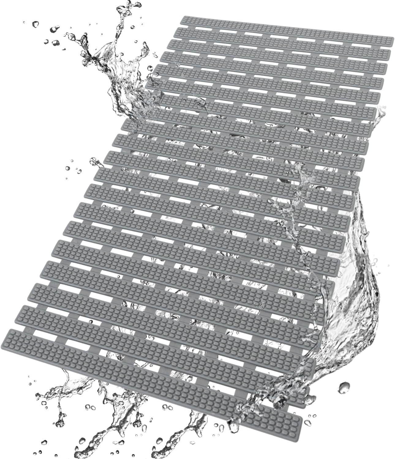 Shower And Bathtub Mat Non Slip 27x15 Inch Bath Mat For Tub Quick Drain Bath Tub