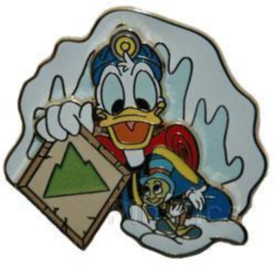 Disney Pin 61798 WDW Expedition PINS Event Donald Duck Jiminy Cricket Earth LE