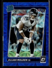 Elijah Molden 2021 Donruss Optic #300 Blue Scope Tennessee Titans