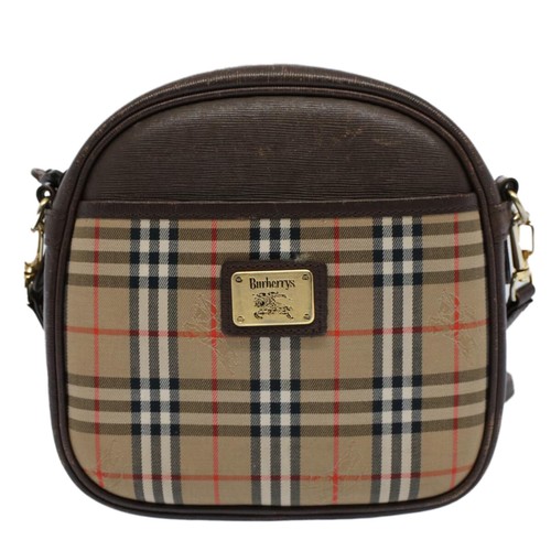 Burberry Women's Classic Beige Nylon Shoulder Bag with Signature