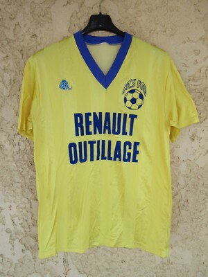 Maillot Vintage AS Renault Outillage N°3 - Jaune - Taille M - Années 90 - Porté