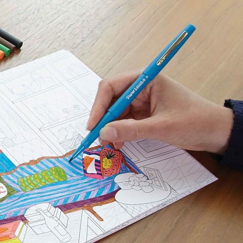 Paper Mate Flair Point-Guard Porous Point Pens, 12 Black Pens - 第 5/5 張圖片