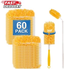 Heavy Duty Duster Refills for Swiffer Duster, Unscented Disposable Dusters 60