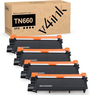 V4 INK TONER CARTRIDGE REPLACEMENT OF TN660 BOX WITH 4TONER.COMPATIBLE 2300.2500