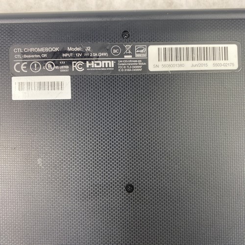 CTL Chromebook J2 11.6” 1.8GHz Rockchip 2GB RAM 16GB SSD 2.5 lbs TESTED Grade B - Picture 12 of 12