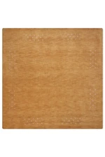 Eco-Friendly Hand Knotted Loom Wool Area Rug Contemporary Gold BBH Homes BBL0053