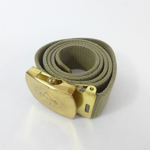 Set 3 Vintage BS Boy Scouts De Amérique Ceinture, Foulard Slide & Cravate Pince - Photo 3 sur 8