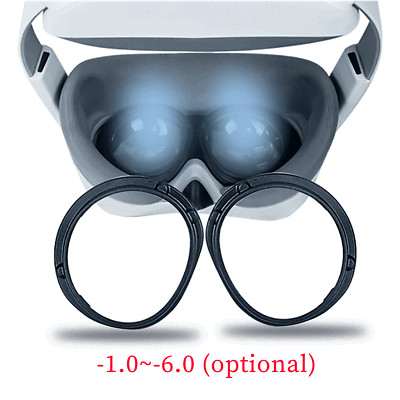 2PCS Magnetic Lens Frame Anti-Blue Light Nearsightedness Eyeglass For PICO4 VR