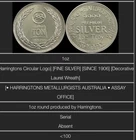 *100 Mintage* Harringtons 999 1oz silver Round Rare Vintage Ingot