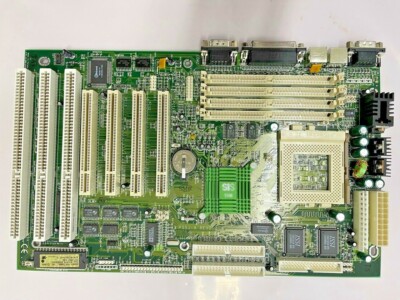 RARE VINTAGE ECS P5SJ-A SOCKET 7 PENTIUM MMX CYRIX AMD LPX MOTHERBOARD MBMX5