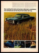 1966 Pontiac Le Mans 4-door Ohc 6-cylinder 165 Hp Bucket Seats Tempest Print Ad
