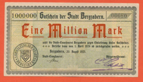 Einzelstück Notgeldscheine aus der Pfalz