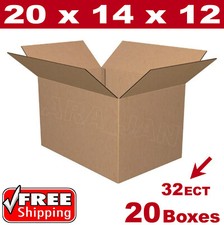 20 - 20x14x12 Cardboard Boxes Mailing Packing Shipping Box Corrugated Carton