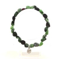 Armband Perlen Epidot Aus Myanmar (Birma) . Made In Frankreich GrößE Perso