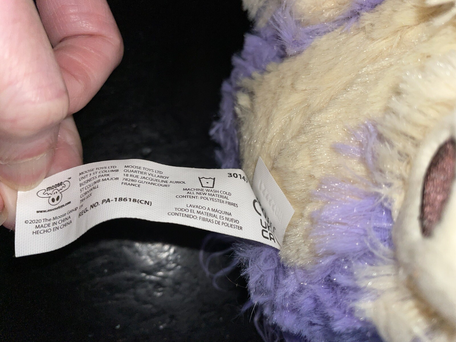 Little Live Pets Scruff-a-Luvs Cutie Cuts Purple Shaggy Puppy Dog Plush 8” Plush