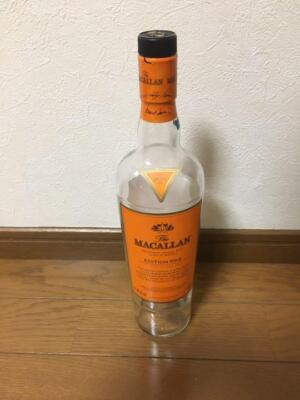 Macallan empty bottle no box unwashed whiskey interior collection used