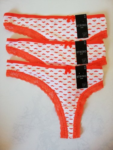 DESIGN - Lot De 3 Strings Côtelés Doux Au Toucher - Vieux Rose Kaki Gris DESIGN - Lot De 3 Strings Côtelés Doux Au Toucher - Vieux Rose Kaki Gris