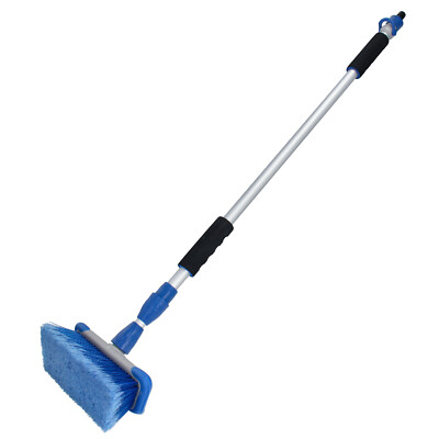 Spazzola Per Lavaggio Auto Con Asta Curva E Estensibile - 43 Pollici, Testina In Microfibra, Per Auto, Camion E Roulotte - Foto 8