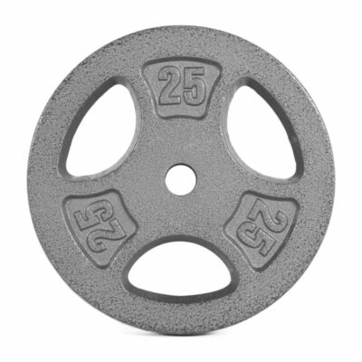 CAP Barbell Standard Grip Weight Plate, Gray 25lbs for sale