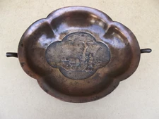 ancienne coupe Indochine Chine bronze laboureur et buffle Vietnam Arts d'Asie