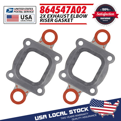 Exhaust Elbow Riser Dry Joint Gasket Full Flow For MerCruiser manifold 4.3 5.0