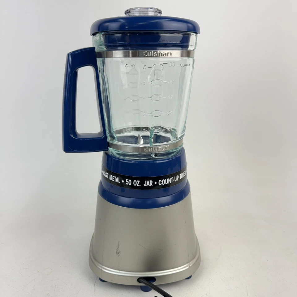 Cuisinart SmartPower Premier 600W Licuadora 50 OZ Tarro CBT-500 RARO COLOR AZUL Foto 4 de 4
