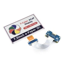 7.3inch 800×480 ACeP 7-Color E-Paper HAT E-Ink Display Module SPI Communication