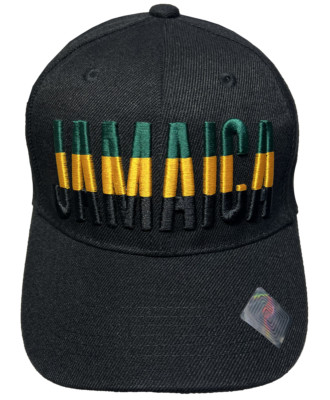 JAMAICA FLAG 3D Embroidered Adjustable Baseball Cap Hat Wholesale Price LOT 1-12