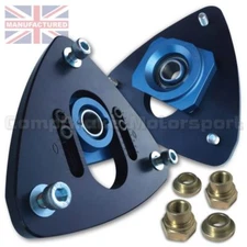 FITS PORSCHE BOXSTER - ADJ FRONT SUSPENSION TOP MOUNT BLUE/BLACK (PAIR)
