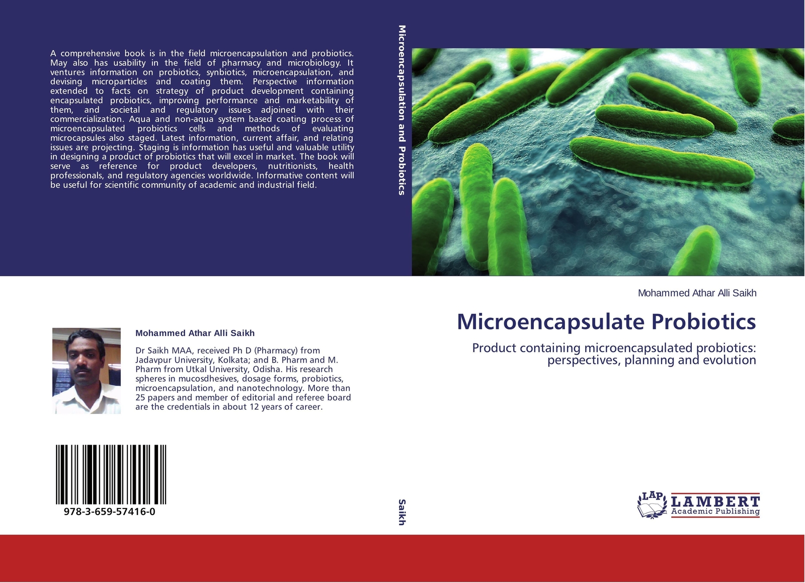 Thumbnail - Mohammed Athar Alli Saikh | Microencapsulate Probiotics | Taschenbuch