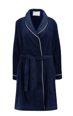 Triumph Frottee Bademantel Robe 38 40 42 blau NEU