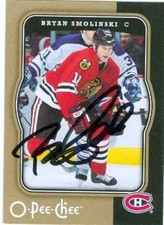 Bryan Smolinski autographed Hockey Card Montreal Canadiens 2007-2008 O-Pee-Chee
