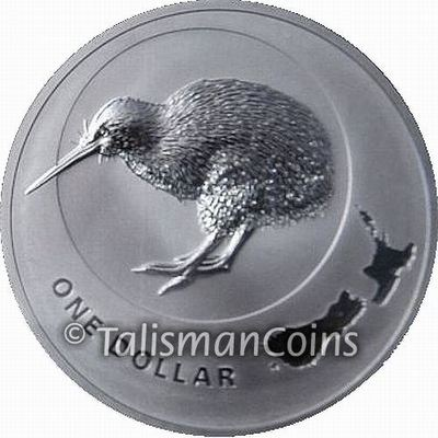 #ad New Zealand 2009 KIWI BIRD Icons $1 1 Troy Oz Pure Silver Dollar BU in FULL OGP $89.95