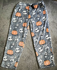 Disney Jack Skellington Nightmare Before Christmas Glow Pajama Pants L