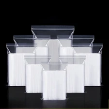 2" × 3" Strong 2 Mil Clear Reclosable Zip Plastic Lock Bags Poly Zipper UL